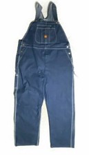 Big Ben Vintage Overalls 8 Pockets Wash Blue Big Tall Size: 46 X 30