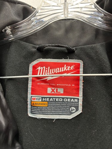 Milwaukee M12 Heated Gear Mens XL Black Toughshell Jacket NO BATTERY UNTESTED - Picture 6 of 6