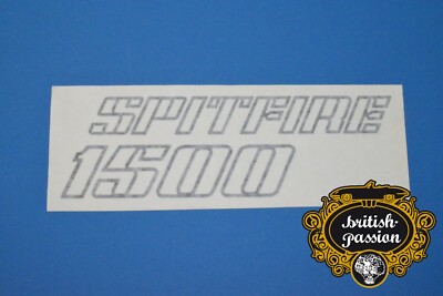 Aufkleber Schriftzug ''Spitfire 1500'' schwarz Motorhaube Triumph YKC1454