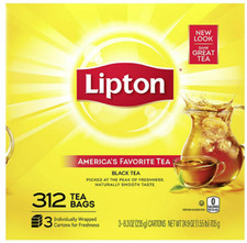 Lipton Tea Bags 312 ct. - free shipping
