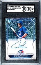2023 Bowman Mega Box Autographed Gabriel Martinez #BMA-GM - SGC 10