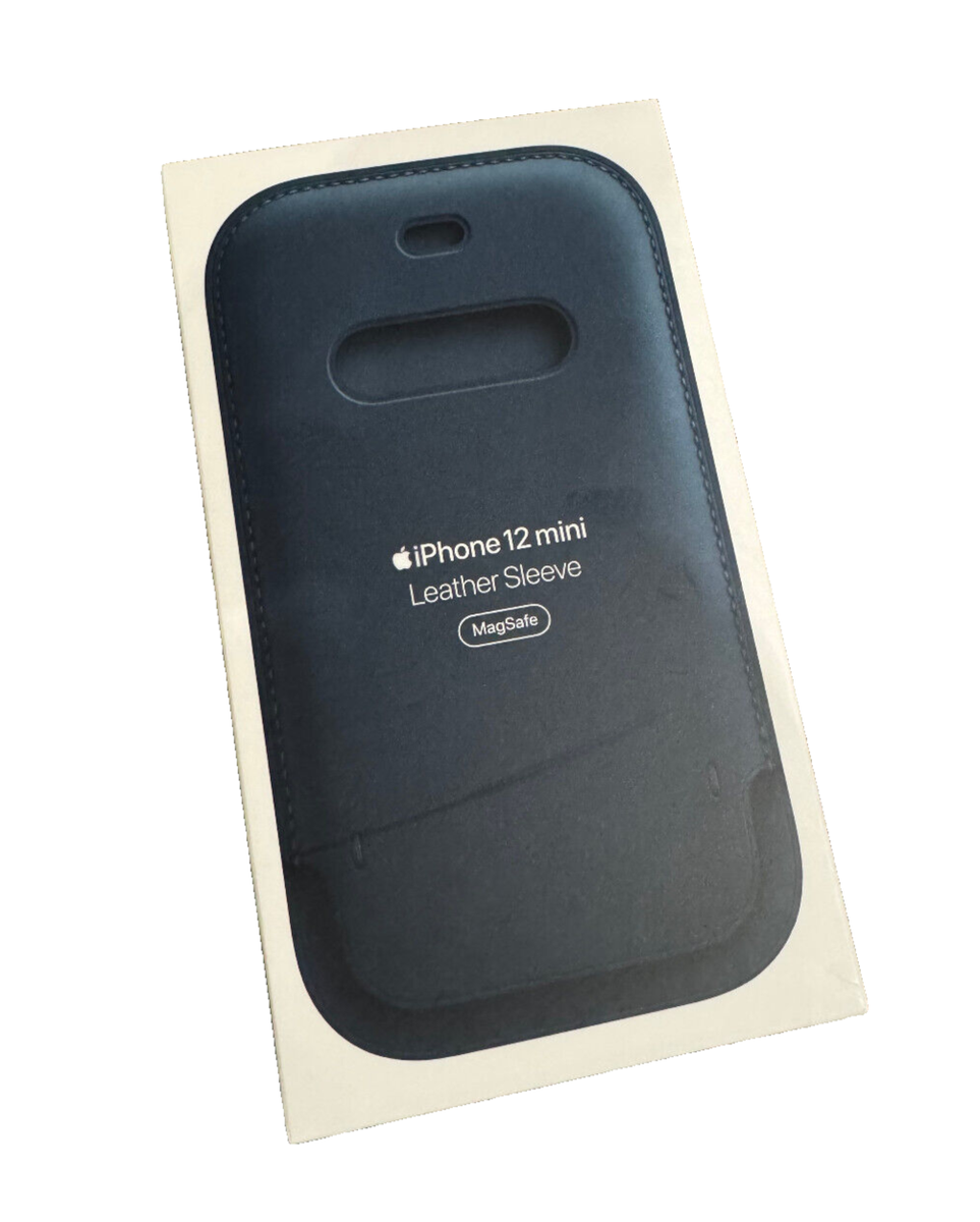 Genuine Apple Leather Sleeve Case w/ MagSafe For iPhone 12 Mini