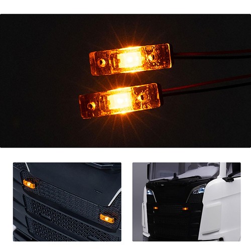 Plastic Warning Light Clearance Lamp for 1/14 RC Tractor Truck Construction Car - Picture 2 of 6
