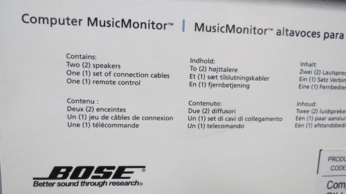 BOSE COMPUTER MusicMonitor 301248-130P PAIR OF SPEAKERS SILVER NEW - Photo 3/5