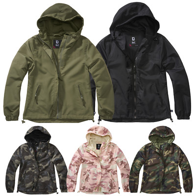 Brandit Ladies Summer Windbreaker Frontzip Damen Wind Regen Freizeit Jacke Neu