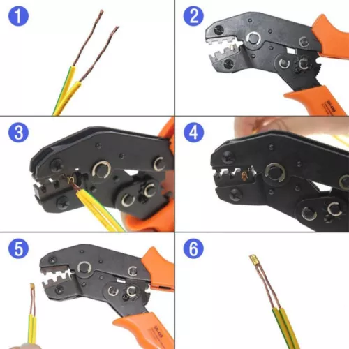 500 pz kit crimpatura terminali in rame a forma di U - cavo filo assortimento non isolato - Foto 5 di 15