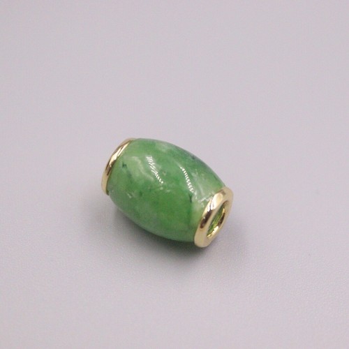 GP Heating Jade Pendant For Women Female Green 路路通 Bead 10mm Pendant Gift - Picture 4 of 5