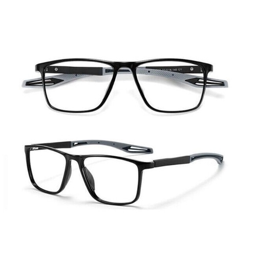 3x Gafas Anti-Luz Azul Cuadradas Lectura Deporte Ligeras Gafas Para Hombre - Imagen 5 de 16