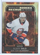 2021-22 O-PEE-CHEE PLATINUM ROBIN SALO MAGMA ROOKIE CARD #294 ~ 001/499 UNIQUE