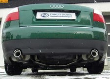 FOX Sportauspuff Duplex Audi A4 1.8l T 2.4l je 1x90mm eingerollt schräg Absorber