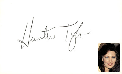 Hunter Tylo Signed Auto 3x5 Index Card Bold and the Beautiful | eBay