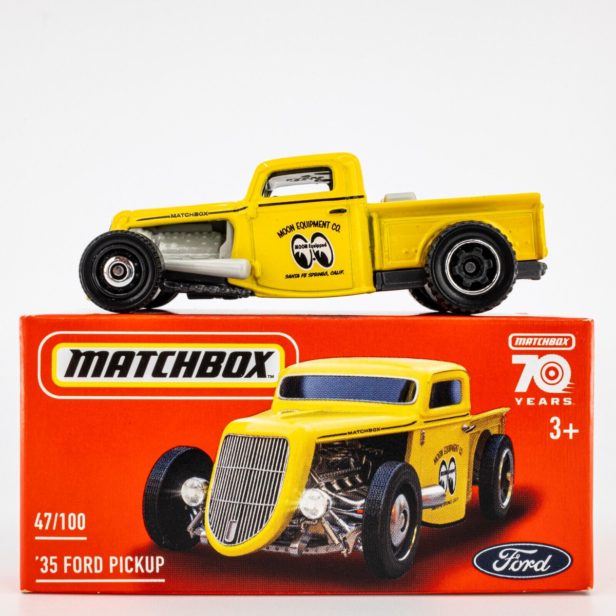 MATCHBOX 35 FORD PICKUP イエロー ムーンアイズ Amazon.com: Matchbox '35 Ford Pickup, Yellow 47/100 : Toys