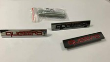 1x New Quattro Grille Badge Emblem A3 A4 S3 S4 Sline Rs3 Rs4 Tt Rs 3 1x New Quattro Grille Badge Emblem A3 A4 S3 S4 Sline Rs3 Rs4 Tt Rs 3