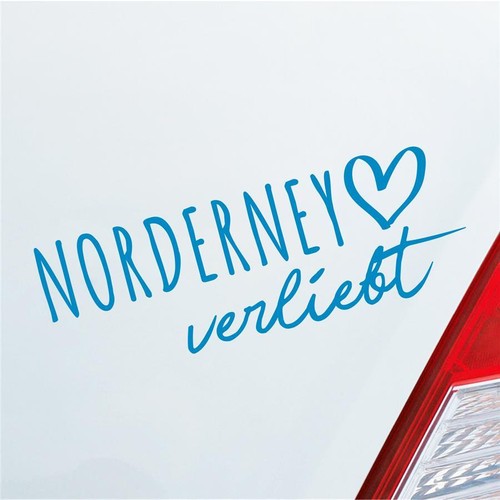 Auto Aufkleber Norderney verliebt Herz Insel Nordsee Liebe Car 19x7 cm Sticker H - 第 13/24 張圖片