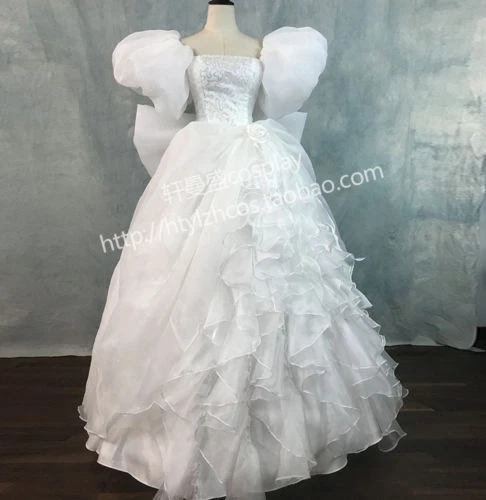 Enchanted Giselle Dress TEAL PRINCESS Adult Costume Cosplay Wedding Ball Gown - Image 2 of 4