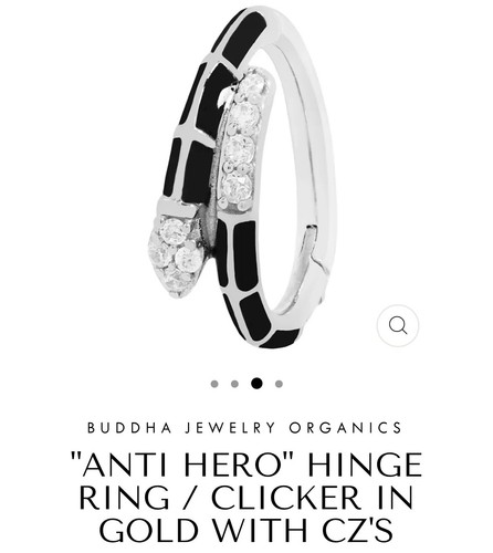 Buddha Jewelry Organics Buddha Jewelry Organics ‘Anti-Hero’ Hinge Ring (5/16”)