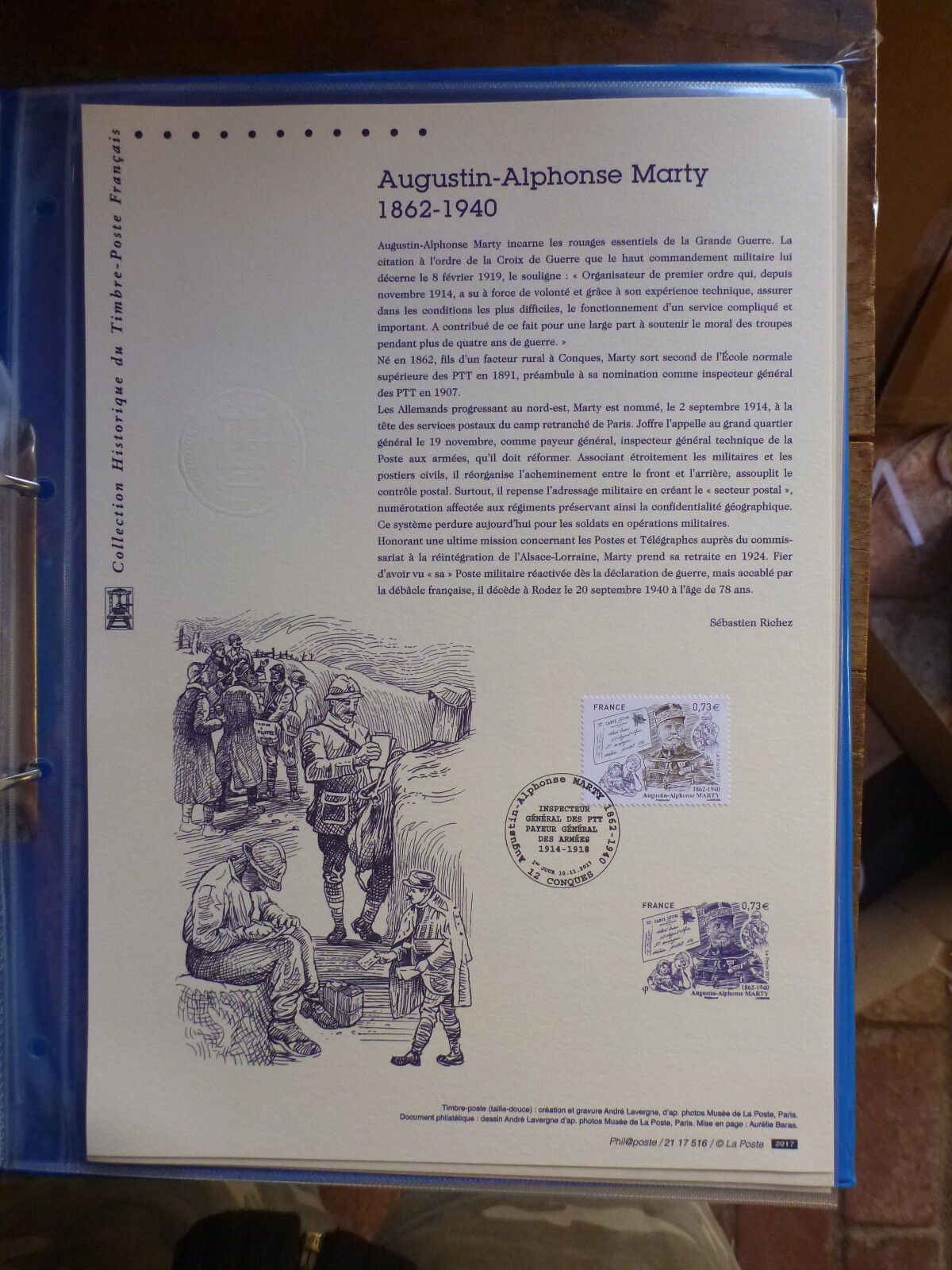 FRANCE 2017 AUGUSTINE ALPHONSE MARTY FIRST DAY OF ISSUE STAMP SHEET eBay