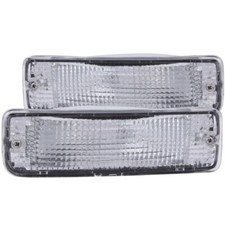 ANZO Euro Parking Lights Chrome w/ Amber Reflector for 1989-1995 Toyota Pickup