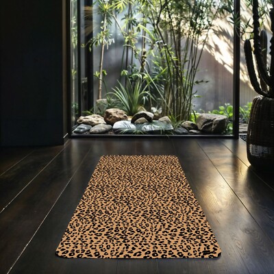 Leopard Print Rubber Yoga Mat