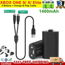 For Xbox One X, One S, Xbox Series X/S Rechargeable Battery Pack  Charge Cable