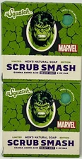 Dr Squatch X MARVEL HULK SCRUB SMASH Limited Edition Soap Avengers Lot of 2