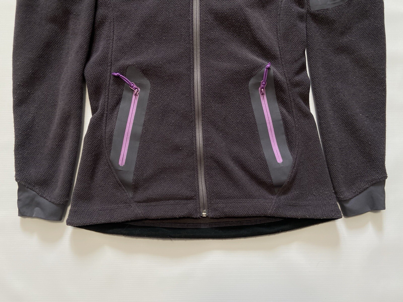 ARC'TERYX Giacca pile vintage Arcteryx con cappuccio e zip intera Polartec donna