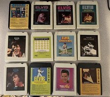 Elvis Presley Vintage 8-Track Tapes Lot of 12