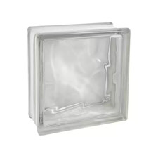 Wave Pattern Glass Block 3 Inch Thick Series 8 X 8 Basement Bathroom 10 Pack