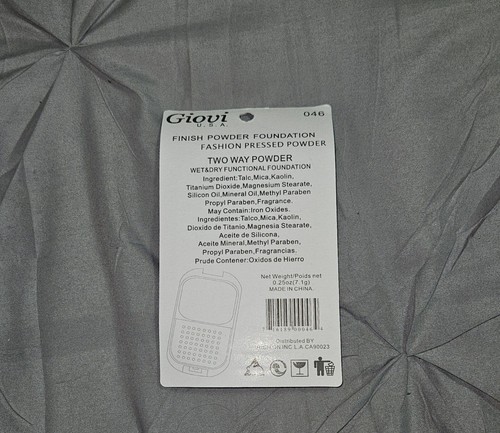 Giovi Finish Powder Foundation Two Way Powder in #2 Ivory BNIB 0.25oz - Picture 6 of 7