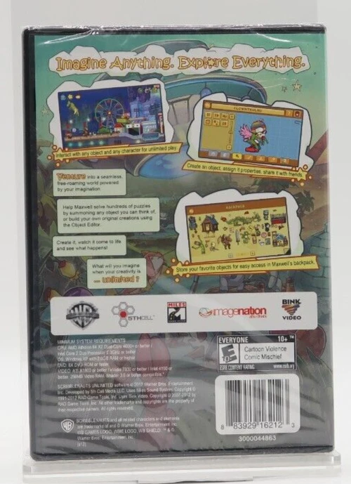 Scribblenauts Unlimited (PC, DVD-ROM, 2012) Nuevo Precintado Foto 2 de 2