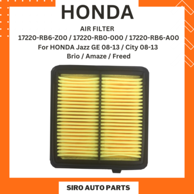 Filtre à Air HERTH+BUSS JAKOPARTS J1324064 - Compatible Honda 17220-RL0-G00, Neuf
