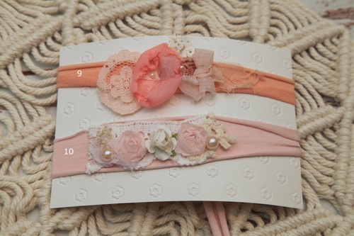 1x OOAK Organic Headband TIeback for Organic Newborn Photography Photo Prop - Afbeelding 4 van 7