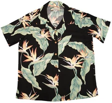 Bird of Paradise #5 Women's Hawaiian Camp Shirt