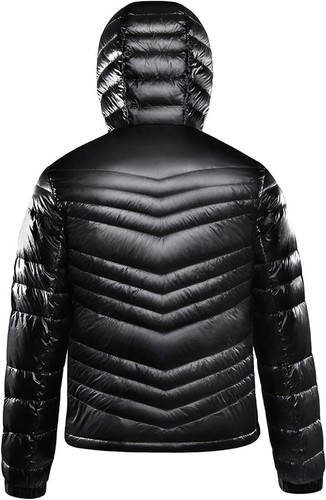 Men's Blue Packable Insulated Warm Hooded Puffer Down Jacket Winter Coat - Picture 8 of 10