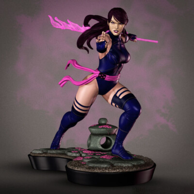 Psyloche Resin Sculpture Statue Model Kit Marvel  X-men Unpainted/Unassembled
