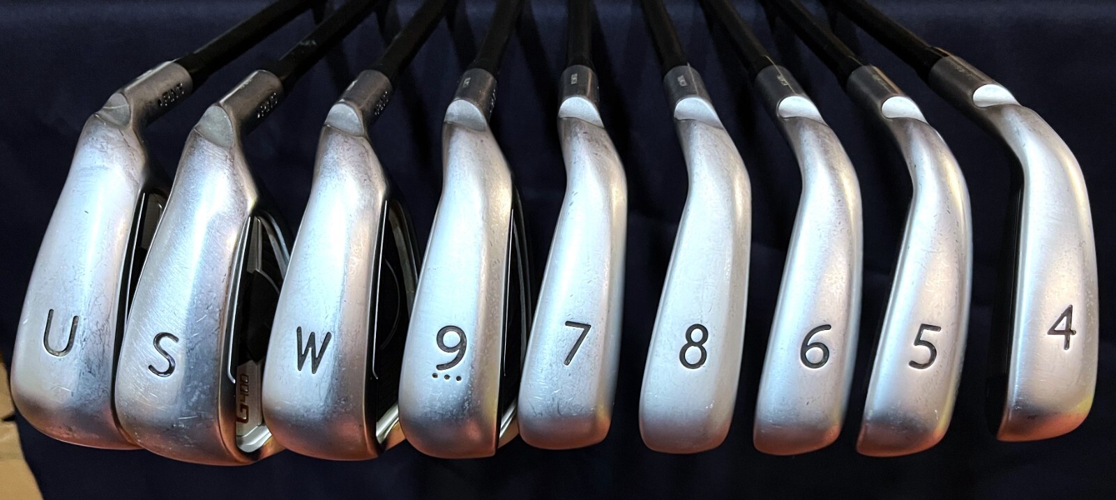 PING G400 MENS RH IRON SET 9 CLUBS 4,5,6,7,8,9,U,S,W MINT CLUBS VERY