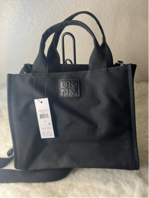 NWT DKNY The Hadlee md canvas tote with double handle and strap