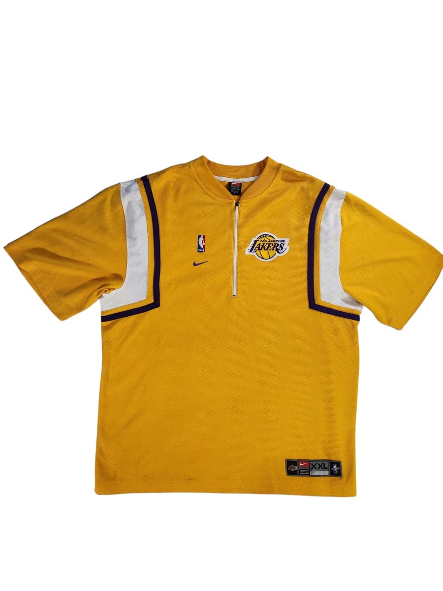 NIKE LOS ANGELS LAKERS ウォームアップシャツ Mサイズ Nike Los Angeles Lakers Vintage 1/4 Zip Shooting Shirt Men's