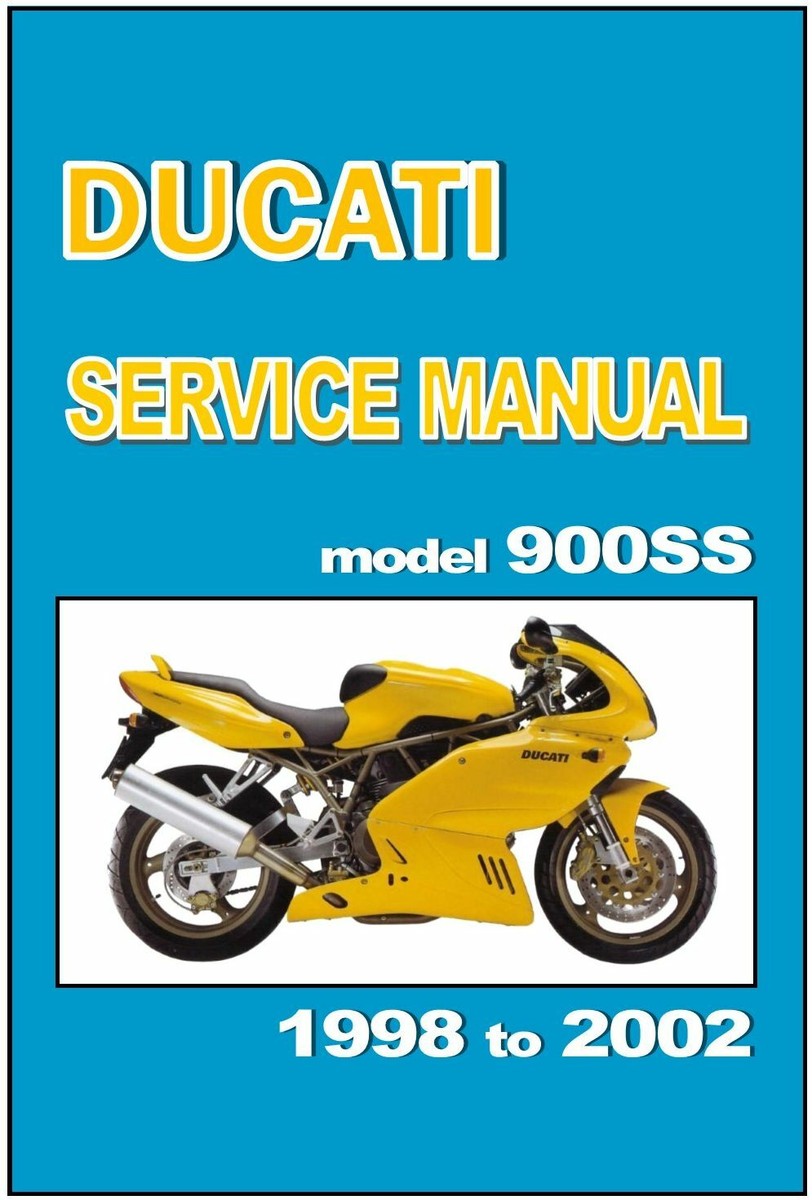 DUCATI Workshop Manual 900SS 900 SS 1998 1999 2000 2001 & 2002