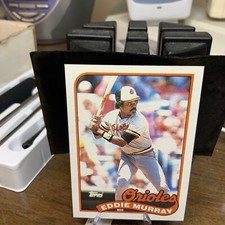 1989 TOPPS BASEBALL CARD # 625 EDDIE MURRAY BALTIMORE ORIOLES HOF 2003