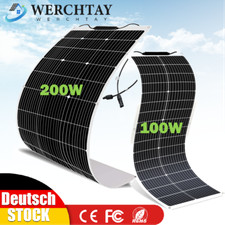 Flexibel Solarpanel Solarmodul 100W 200W 170W Monokristallin für Wohnmobil …