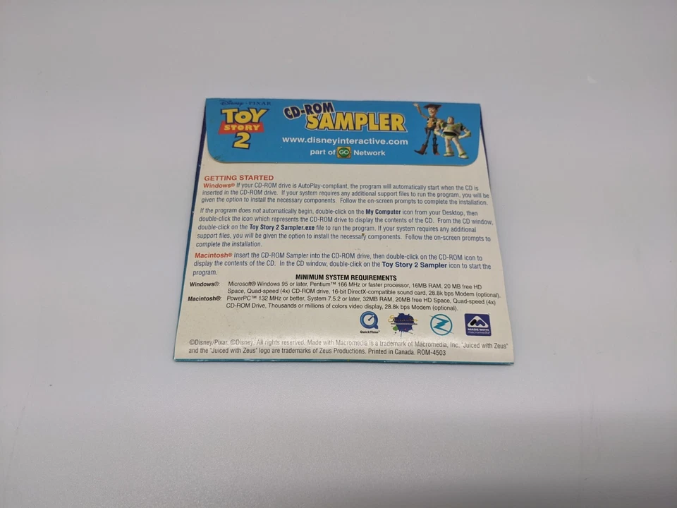 4 Vintage CD-ROM Windows 95+/Mac Games -Toy Story 2, Operation, NBC Sneak Peak + - Image 4 of 4