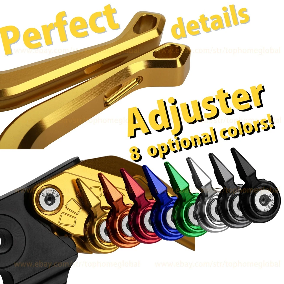 Palancas de freno de embrague CNC rombo corto para Yamaha YZF R1 2009-2014 2010 2011 2012 Foto 2 de 4