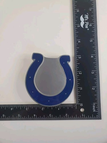 Vintage Indianapolis Colts Belt Buckle Pewter Enamel Logo Official NFL Football - Picture 3 of 7