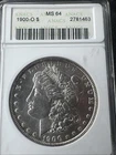 1900 O Morgan Silver $1 Dollar MS64 ANACS Certified Old Soapbox Holder