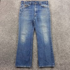 Vintage Levi's 517 Jeans Mens 36x30 Blue Cotton Boot Cut Denim Orange Tab USA