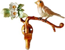 Vintage Bird Wall Hook Rack Heavy Duty Metal Coat Hat Towel Key Holder Hanger