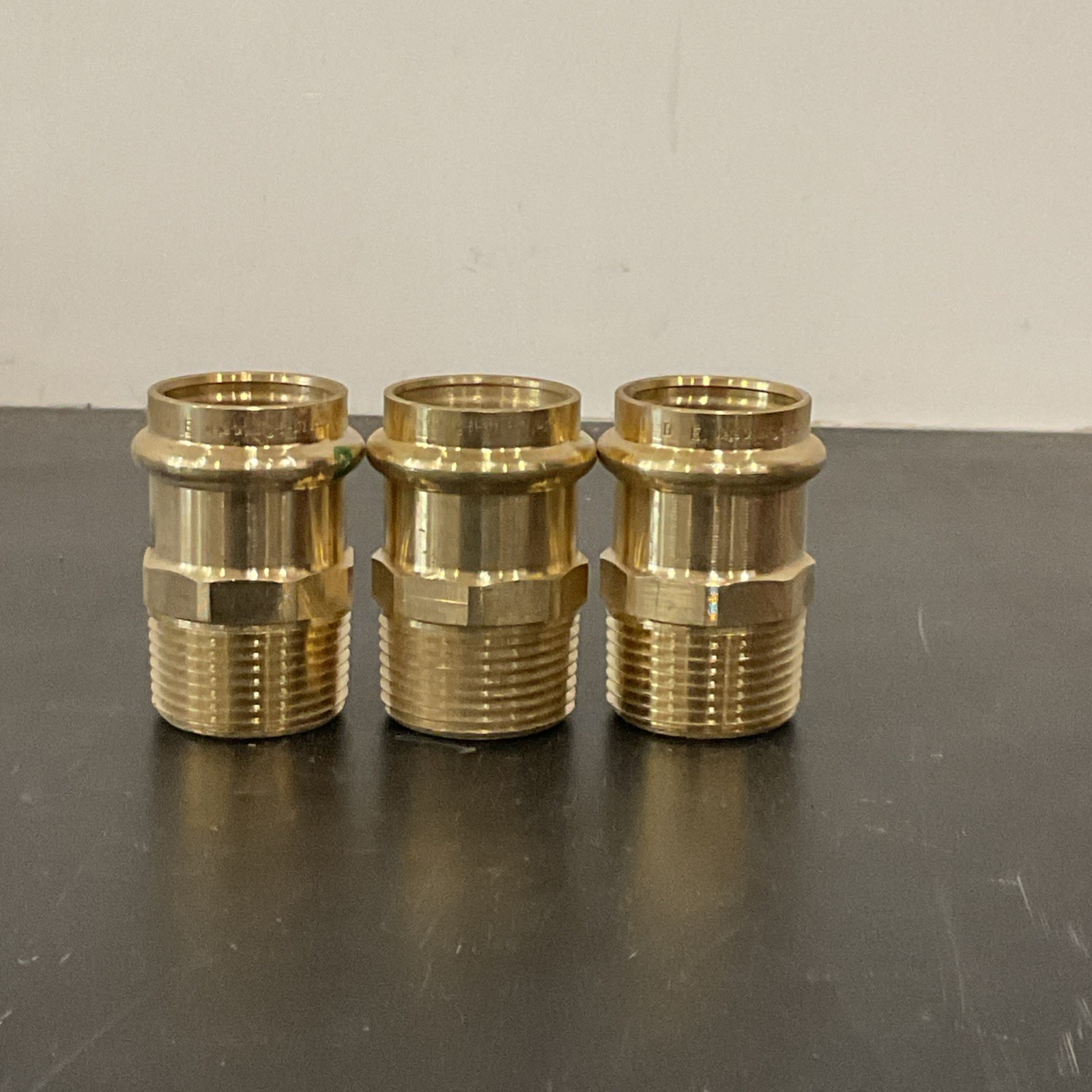 Viega ProPress 1" x 1" Male Adapter Press x MNPT  Bronze Fitting 79240 LOT OF 3