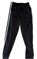 Boys Children s Adidas Black Track Pants Size Small Excellent Condition Used