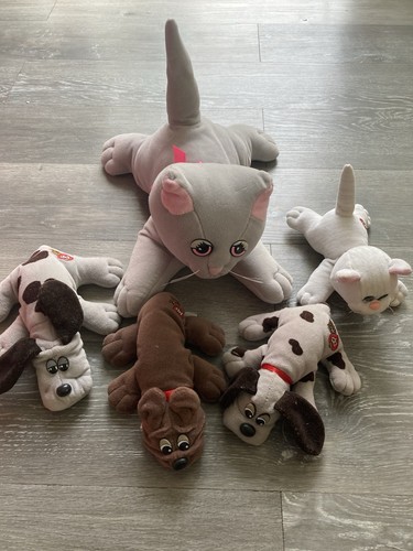 Lot 5 Tonka Pound Puppies Cat Dog Kittens Purries VTG Vintage EUC CLEAN